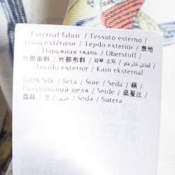 Pre Owned RED Valentino White Bird Print Silk Long Dress L