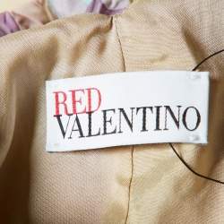 RED Valentino Multicolor Floral Print Crepe Mini Dress M