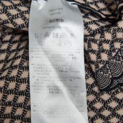 Pre Owned RED Valentino Pink/ Navy Blue Knit Mini Dress M
