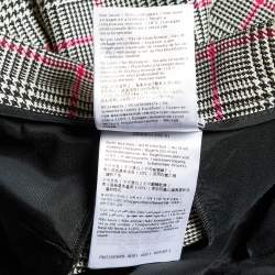 Pre Owned RED Valentino Cream Houndstooth Check Wool Blend Shorts S