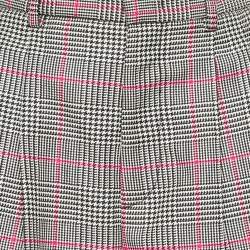 Pre Owned RED Valentino Cream Houndstooth Check Wool Blend Shorts S