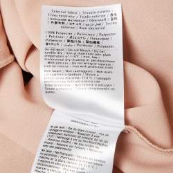 RED Valentino Peach Pink Floral Embroidered Tulle Maxi Dress M