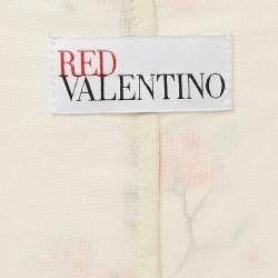 RED Valentino Cream Daisy Silk Mini Dress XS