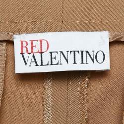 RED Valentino Brown Wool Blend Trousers M