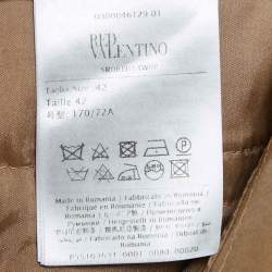 RED Valentino Brown Wool Blend Trousers M