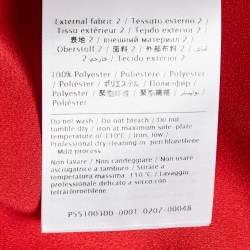 Pre Owned RED Valentino Red Sateen Peter Pan Bow Collar Mini Dress S