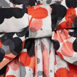 Pre Owned RED Valentino Multicolor Floral Print Bow Detail Mini Dress S