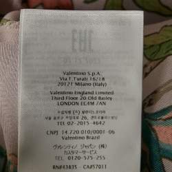 Pre Owned RED Valentino Pink Floral Silk Buttoned Midi Dress L