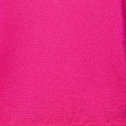 RED Valentino Pink Wool Knit Ruffled Sweater M