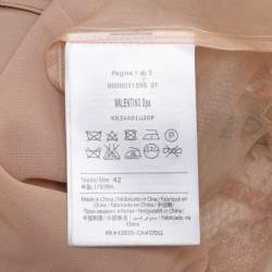 RED Valentino Beige Lace Knit Mini Dress M