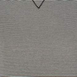 Pre Owned RED Valentino Monochrome Striped Bow Detail T-Shirt M