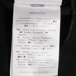 Pre Owned RED Valentino Black Wool Blend and Velvet Sleeveless Mini Dress L