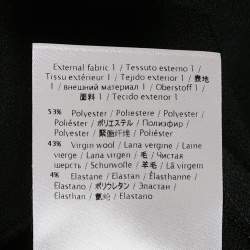 Pre Owned RED Valentino Black Wool Blend and Velvet Sleeveless Mini Dress L