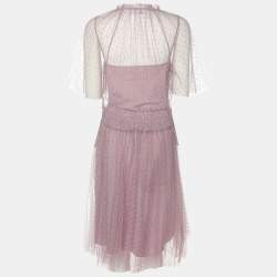 RED Valentino Mauve Tulle Top and Skirt Set S