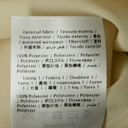 Pre Owned RED Valentino Cream Striped Tulle Plisse Midi Dress M