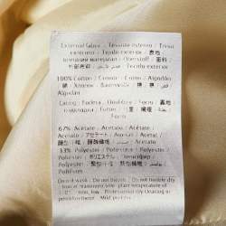 RED Valentino Off- White Printed Cotton Mid-Length Coat S