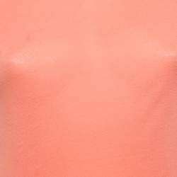 RED Valentino Pink Modal Knit Lace Detail Top M