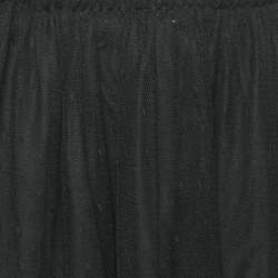 RED Valentino Black Tulle Midi Skirt M