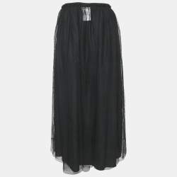 RED Valentino Black Tulle Midi Skirt M