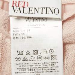 RED Valentino Pink Tulle Tiered Maxi Skirt S