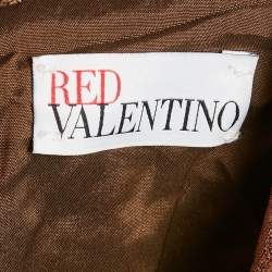 RED Valentino Metallic Embellished Jacquard Sleeveless Mini Dress L
