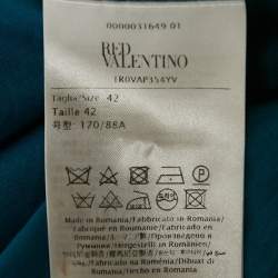 Pre Owned RED Valentino Blue Printed Cotton Blend Midi Dress M