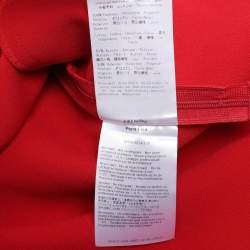 Pre Owned RED Valentino Red Crepe Bow Sleeveless Dress M