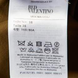 Pre Owned RED Valentino Khaki Cotton Button Front Shirt Jacket S