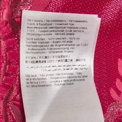 Pre Owned RED Valentino Pink Floral Metallic Jacquard Mini Dress M