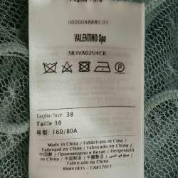 Pre Owned RED Valentino Mint Green Tulle Midi Dress S