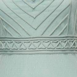 Pre Owned RED Valentino Mint Green Tulle Midi Dress S