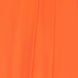 Pre Owned RED Valentino Orange Crepe Pleated Mini Dress M