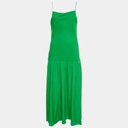 Pre Owned RED Valentino Black Tulle and Silk Tiered Maxi Dress M