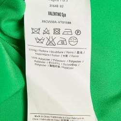 Pre Owned RED Valentino Black Tulle and Silk Tiered Maxi Dress M