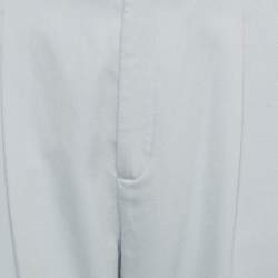 Pre Owned RED Valentino Light Blue Cotton Blend Formal Trousers M