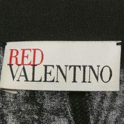 Pre Owned RED Valentino Black Silk Stud Detail Maxi Dress L