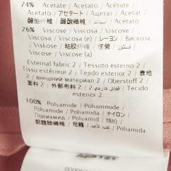 Pre Owned RED Valentino Pink Crepe Mesh Detail Mini Dress L