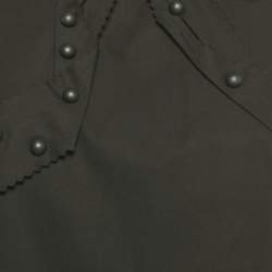 Pre Owned RED Valentino Black Poplin Bow Detail Drop-Waist Dress M