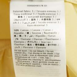 Pre Owned RED Valentino Yellow Cotton Jersey and Synthetic Asymmetric Dress XS