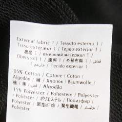 Pre Owned RED Valentino Black Cotton Knit Point D'Esprit Tulle Detail Sweatshirt S