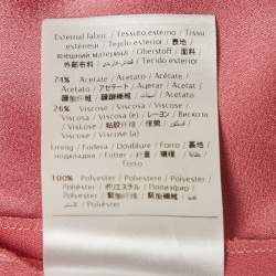 Pre Owned RED Valentino Pink Crepe Mini Dress L