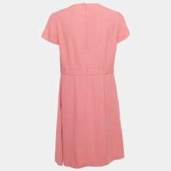 Pre Owned RED Valentino Pink Crepe Mini Dress L