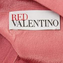 Pre Owned RED Valentino Pink Crepe Mini Dress L