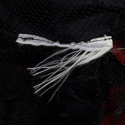 Pre Owned RED Valentino Black Tulle Tiered Mini Dress S