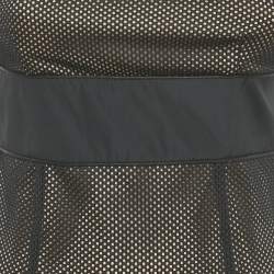 Pre Owned RED Valentino Black Mesh Sleeveless Mini Dress S