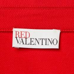 Pre Owned RED Valentino Red Cotton Button Front Top S