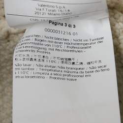 مملوكة مسبقًا جاكيت ريد فالنتينو كروشية أبيض ريك-راك ببلوم متوسط