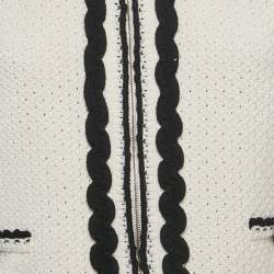 مملوكة مسبقًا ج اكيت ريد فالنتينو كروشية أبيض ريك-راك ببلوم متوسط