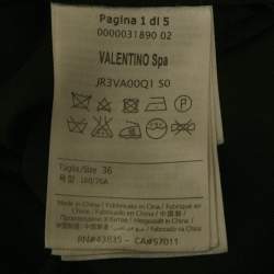 مملوكة مسبقًا فستان ريد فالنتينو ميني من تول ودانتيل أسود مقاس إكس سمول - صغير جدًا