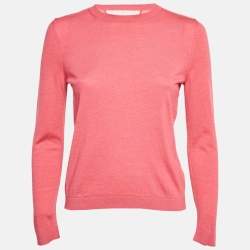 Pre Owned كنزة ريد فالنتينو برقبة مستديرة محبوكة وردية مقاس وسط (ميديم)